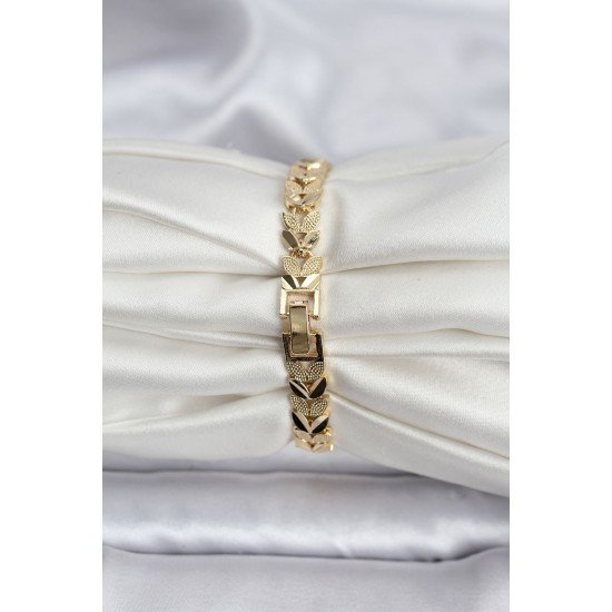 Özel 14K Gold Renk Kaplama Başak Model Cm Kadın Bileklik Fırsat!!!