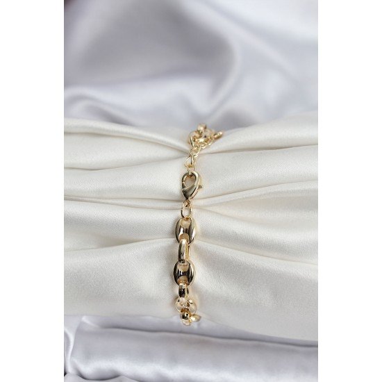 Özel 14K Gold Renk Kaplama Kahve Çekirdeği Model Cm Kadın Bileklik Fırsat!!!