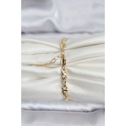 Özel 14K Gold Renk Kaplama Zincir Model Cm Kadın Bileklik Fırsat!!!