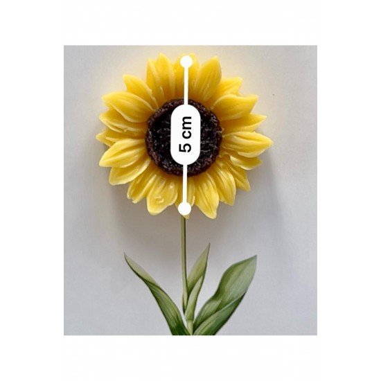 AYÇİÇEĞİ MUM HEDİYELİK ( 25 ADET)-söz, nişan, nikah, doğum, doğum günü hediyeliği