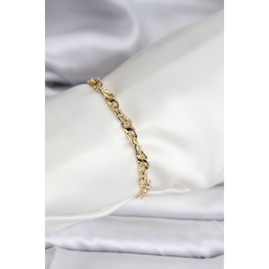 Özel 14K Gold Renk Kaplama Zincir Model Cm Kadın Bileklik Fırsat!!!