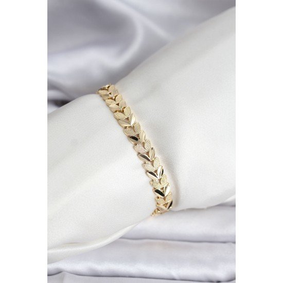 Özel 14K Gold Renk Kaplama Başak Model Cm Kadın Bileklik Fırsat!!!