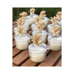 10 Adet Mika Kutuda Kurdele Süslemeli Mum, Nikah, Söz, Düğün, Nişan, Bride, Bebek Hediyeliği