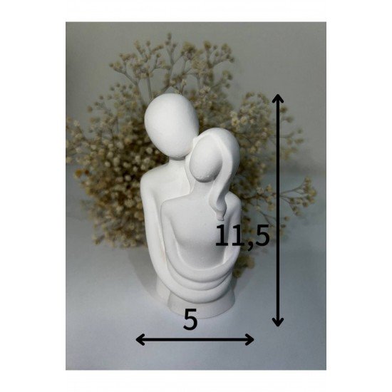 Sarılan sevgili çift güi biblo dekoratif obje seti