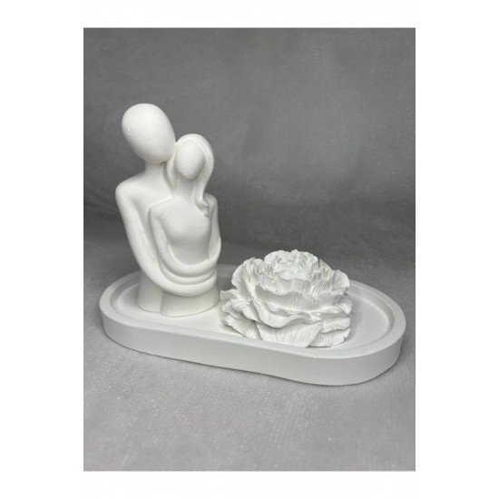 Sarılan sevgili çift güi biblo dekoratif obje seti