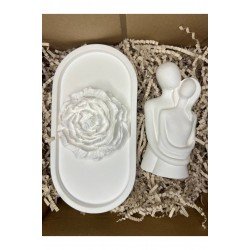 Sarılan sevgili çift güi biblo dekoratif obje seti