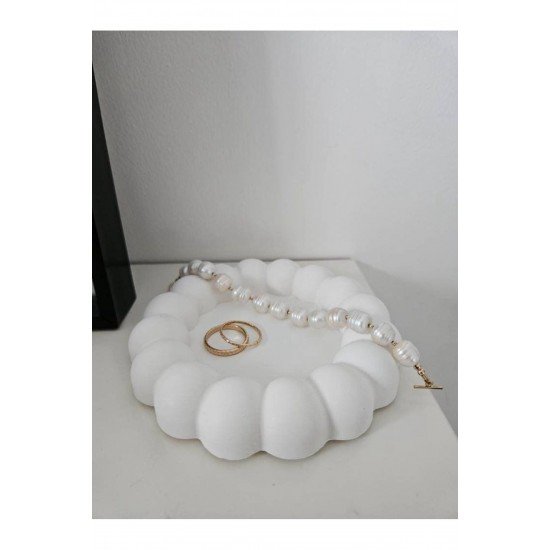 Bubble Dekoratif Tabak, Takı Tabağı, Mumluk, Bardak Altlığı