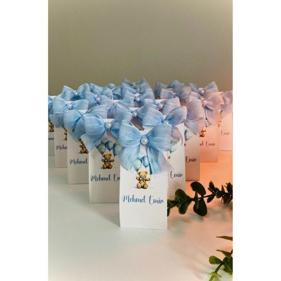 Bebek kişiye özel kart mum ( 30 Adet )