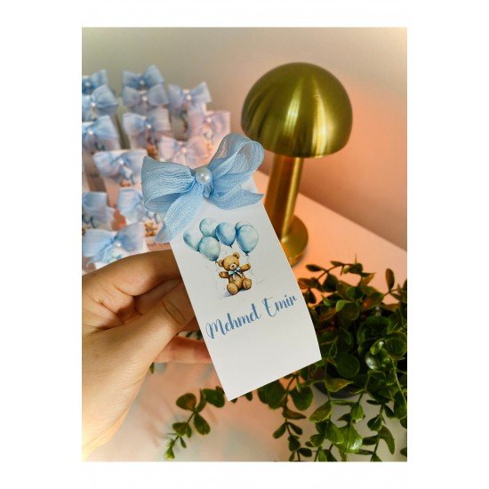 Bebek kişiye özel kart mum ( 30 Adet )