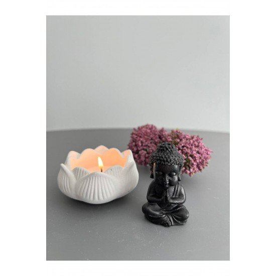 3'Lü Set Lotus Mumluk(Mum Dahildir.), Düz Çizgili Desen Vazo, Sunumluk