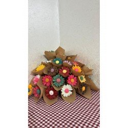 Kokulu Külah Papatya Soya Wax Mum | El Yapımı Dekoratif Doğal Mum ( 5 Adet)