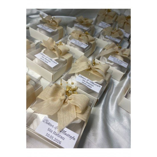 Hediyelik Nişan Düğün Kına Doğum Günü İçin İstiridye Mumluk 10 Adet