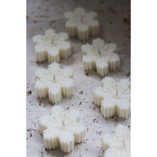 Dekoratif Kar Tanesi 1 Adet Mum