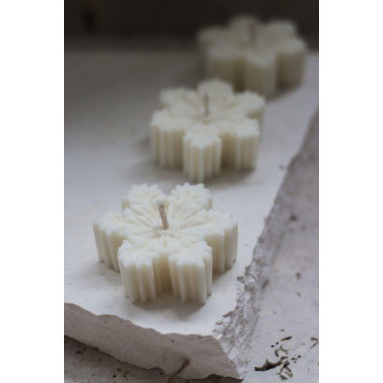 Dekoratif Kar Tanesi 1 Adet Mum