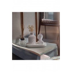 Kadın Figürlü 3'lü Vazo Seti & Dekoratif Obje & Tabak & Modern Vazo & Biblo & Dekoratif Eşya