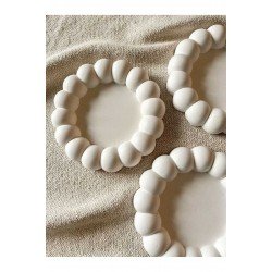 (3 ADET) Set Büyük Baloncuklu Bubble Dekor Dekoratif Obje Biblo Yüzüklük Tabak Altlık