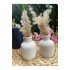 Pampas Vazosu, Pinterest Iskandinav Dekoratif Beton Vazo Biblo 10 cm Çok Şık 2 Li Takım