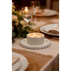 Kavun Kokulu Mum, Özel Tepsili Soya Wax Doğal Dekoratif Mum