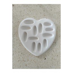 Pinterest Taş Tozu Kalp Şekilli Yüzük ve Aksesuar Standı - 1 Adet