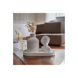 Kadın Figürlü 3'lü Vazo Seti & Dekoratif Obje & Tabak & Modern Vazo & Biblo & Dekoratif Eşya