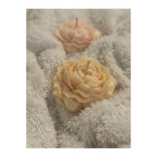 Pinterest Şakayık Mum 2’li Set, Gül Mum