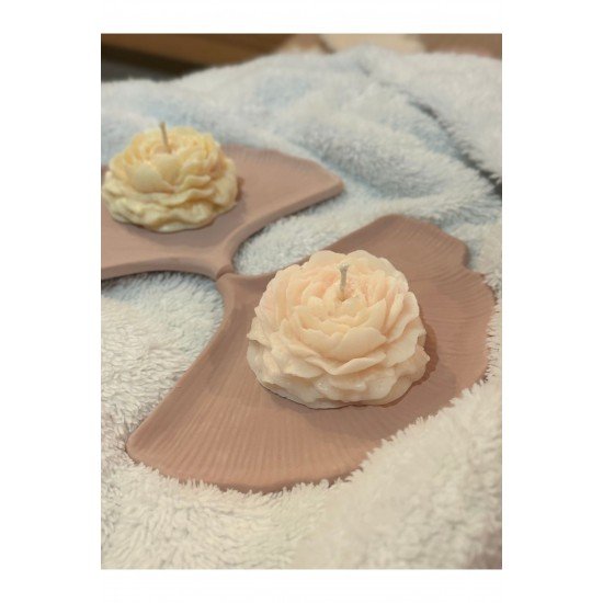 Pinterest Şakayık Mum 2’li Set, Gül Mum