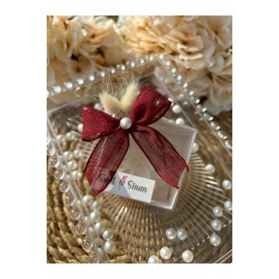Kutulu Lotus Mum Düğün, Nişan , Söz ,Kına , Mevlüt , Doğum günü , Yılbaşı Hediyelik- 20 adet