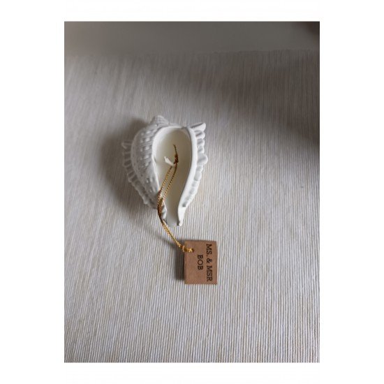 Deniz kabuğu dekoratif biblo mum düğün nişan hediyelik 1 Adet