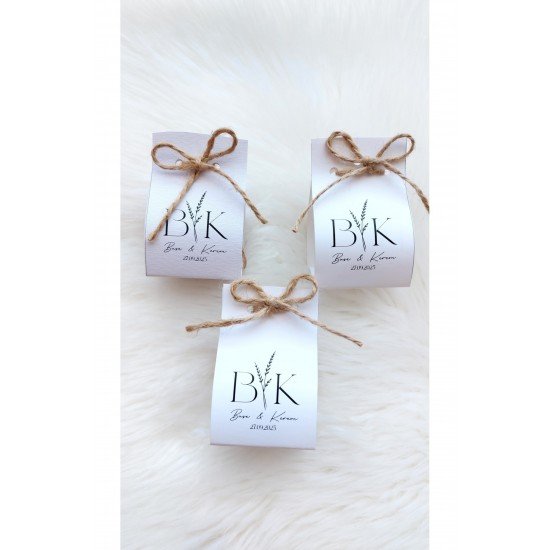 25 Adet Pinterest Kartlı Jüt İpli Bubble Mum Hediyelik, Nişan, Söz, Nikah, Doğum Günü, Kına