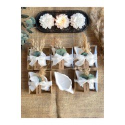 50 Adet Deniz Kabuğu Mum Söz Nişan Nikah Kına Gecesi Düğün Hediyelik