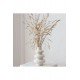 Iskandinav Tarz Minimal Twist Dekoratif Beton Vazo Beyaz