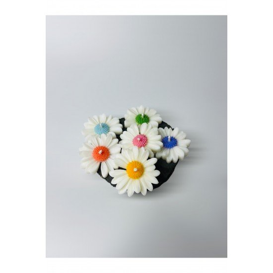 6 lı Papatya Mum, Kokulu Soya Mumu