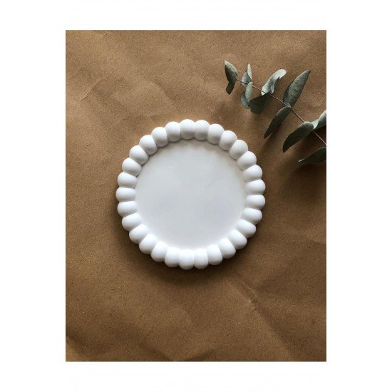 PİNTEREST DEKORATİF TAKI TABAĞI /BUBBLE TABAK /İSKANDİNAV /BALONCUK TABAK /BEYAZ