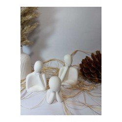 PİNTERESET AİLE 3LÜ BİBLO BEYAZ