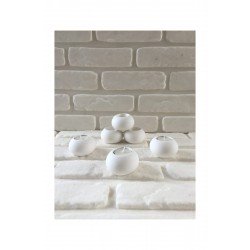 Dekoratif Yuvarlak Beton 6'lı Mumluk Seti Boyasız 4,5*7 Cm Ks-set29