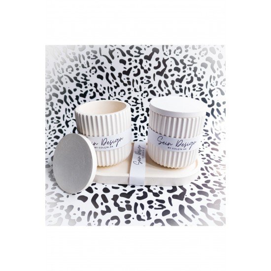 Rüya Kapaklı 3 Lü Set. Pamukluk/ Sunum Tabağı/ Hediyelik