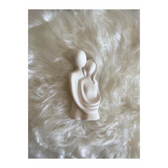 Sevgili Aşıklar Sarılmış Biblo Dekor Biblo - 13 Cm