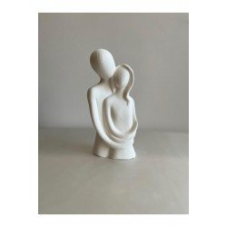 Sevgili Aşıklar Sarılmış Biblo Dekor Biblo - 13 Cm