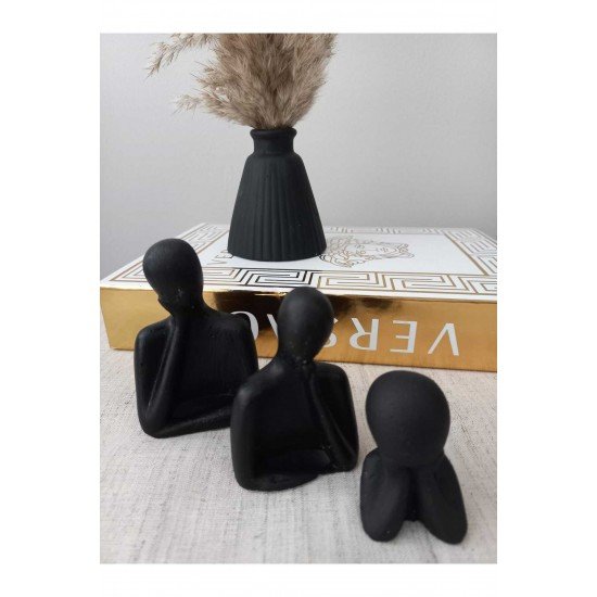 PİNTEREST AİLE 3LÜ BİBLO SİYAH