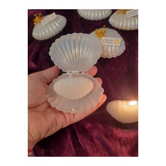 Özel Gün Hediyelik 20 li Söz Nişan Nikah Bebek Doğum Günü Mum İstiridye