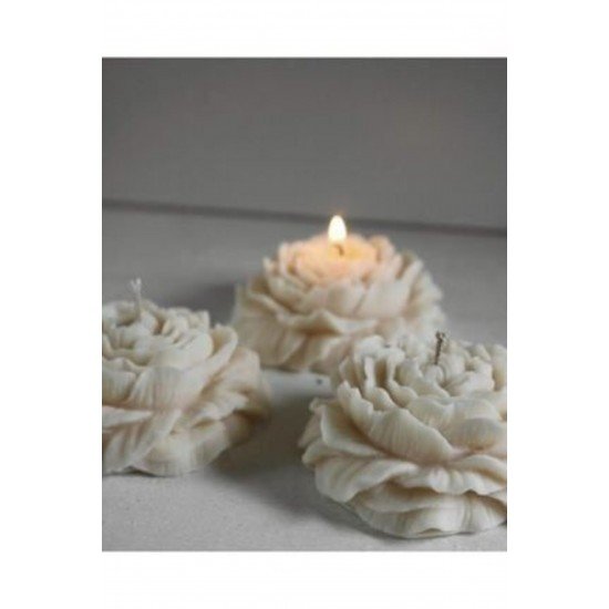 Şakayık Model Lavanta Kokulu Mum 3 Adet