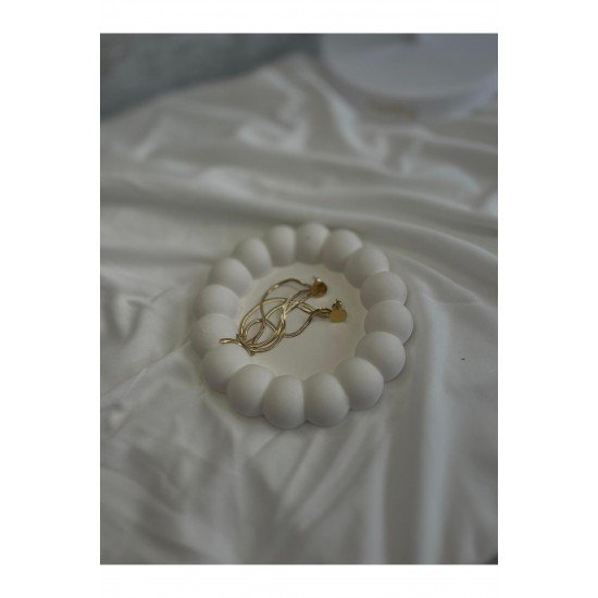 Pinterest Buble 4 'lüÇok Amaçlı Dekoratif Tabak, Takı Tabağı, Bardak Altlığı