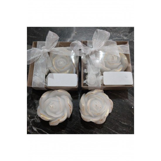 Pinterest Kutulu 10 adet çiçekli gül mum nişan nikah söz hediyelik