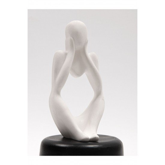 Soyut Düşünen Heykel 3'lü Beyaz* Dekoratif Obje *beton