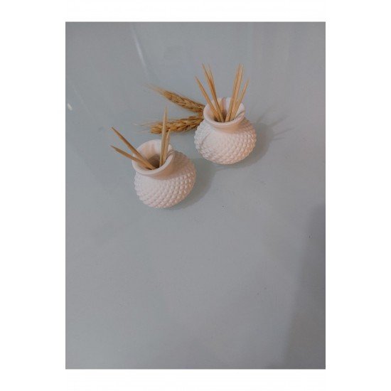 Dekoratif Tombik Vazo Kürdanlık - Tütsülük 2'li Set