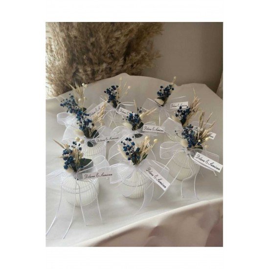25 adet Hediyelik Mum Set Nişan / Nikah /kına /düğün