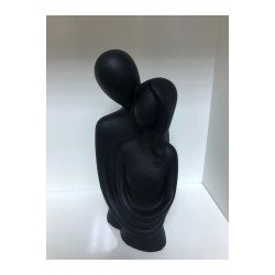 Pinterest Sevgili Aşıklar Sarılmış Çift Siyah Renk Biblo Dekor