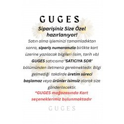 10 Adet Özel Tasarlanmış Kart Ve Mum. Düğün, Nişan, Nikah, Söz, Doğum Günü, Nikah Şekeri Hediyelik