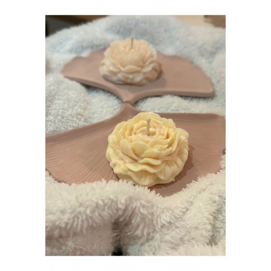 Pinterest Şakayık Mum 2’li Set, Gül Mum