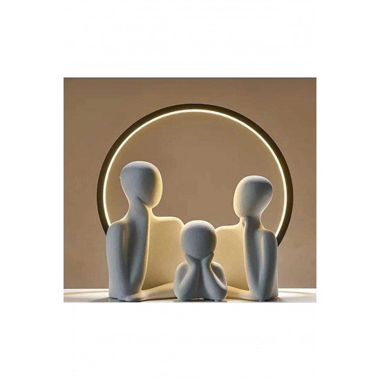 Pinterest Dekoratif Bir Çocuklu Aile Obje Biblo Heykel Beton